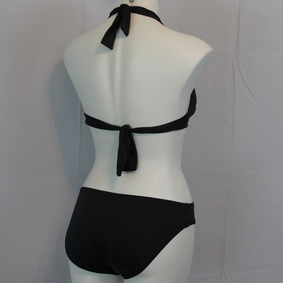 J. Crew Bikini Dark Gray M L Two-Piece Swimsuit - Picture 3 of 8